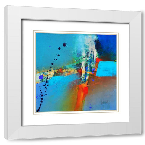 Concerto 3 White Modern Wood Framed Art Print with Double Matting by Hansl, Alfred