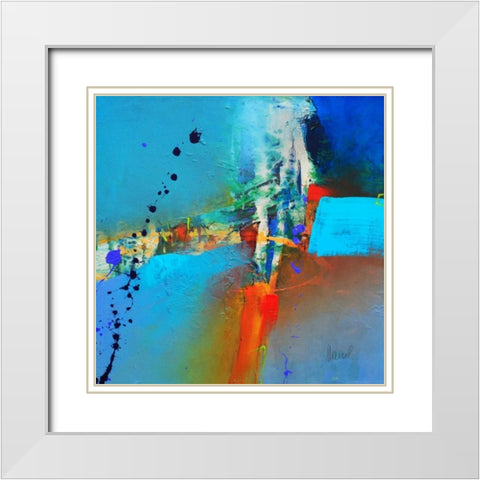 Concerto 3 White Modern Wood Framed Art Print with Double Matting by Hansl, Alfred