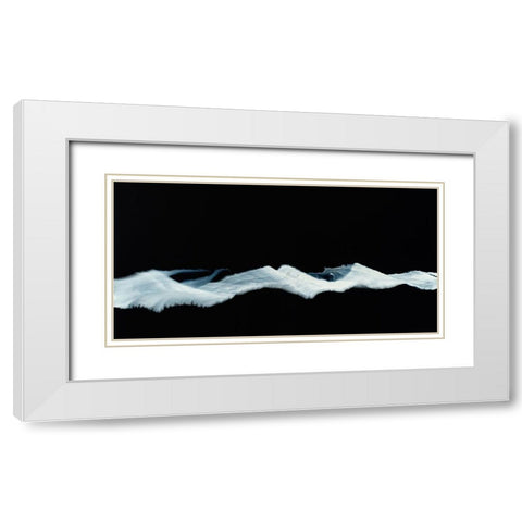 Floating Mountain White Modern Wood Framed Art Print with Double Matting by Jungk, Andreas