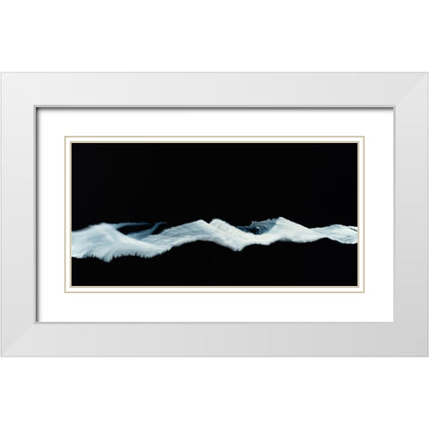 Floating Mountain White Modern Wood Framed Art Print with Double Matting by Jungk, Andreas