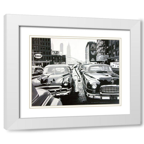 Vendeur de Pepsiâ€¦ White Modern Wood Framed Art Print with Double Matting by Bertrand, Alain