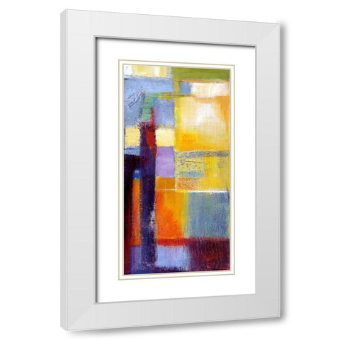 Deep View I White Modern Wood Framed Art Print with Double Matting by Danckaert, Bea
