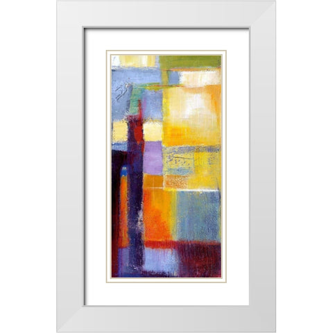Deep View I White Modern Wood Framed Art Print with Double Matting by Danckaert, Bea