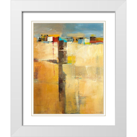 Siesta I White Modern Wood Framed Art Print with Double Matting by Danckaert, Bea