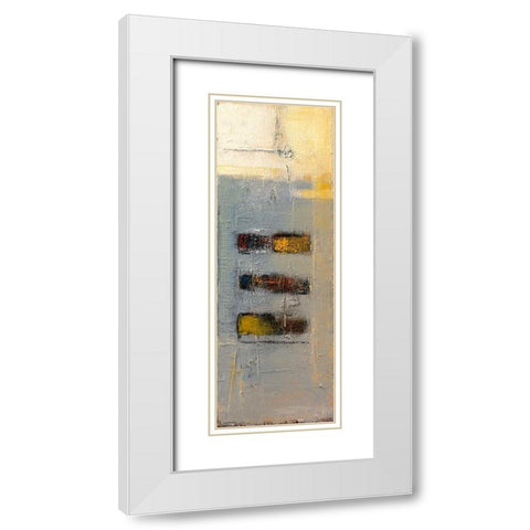 beeing there White Modern Wood Framed Art Print with Double Matting by Danckaert, Bea