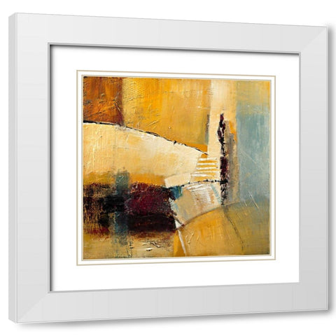 Get in touch White Modern Wood Framed Art Print with Double Matting by Danckaert, Bea