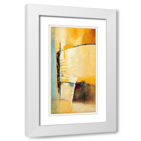 Bridge across 1 White Modern Wood Framed Art Print with Double Matting by Danckaert, Bea