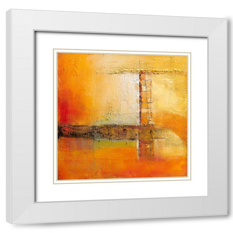 Stairway to heaven White Modern Wood Framed Art Print with Double Matting by Danckaert, Bea