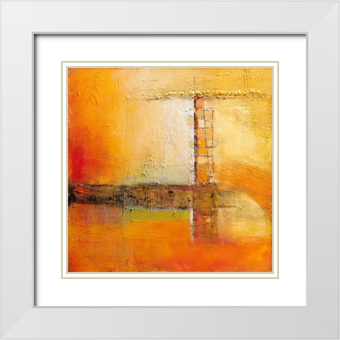 Stairway to heaven White Modern Wood Framed Art Print with Double Matting by Danckaert, Bea