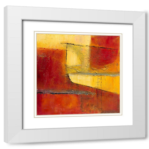 Happy Landing White Modern Wood Framed Art Print with Double Matting by Danckaert, Bea
