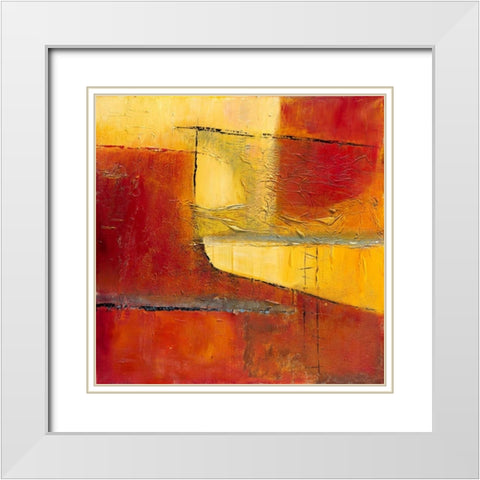 Happy Landing White Modern Wood Framed Art Print with Double Matting by Danckaert, Bea