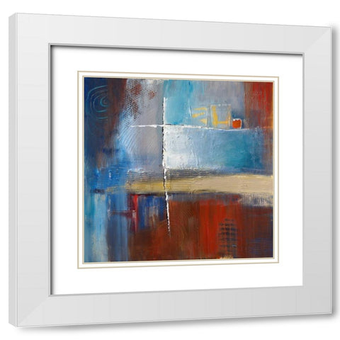 The Game White Modern Wood Framed Art Print with Double Matting by Danckaert, Bea