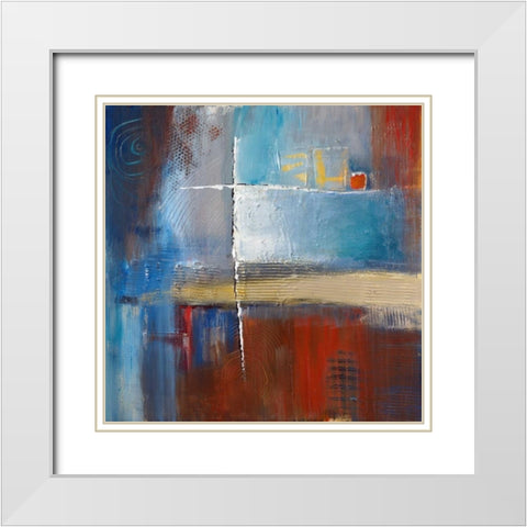 The Game White Modern Wood Framed Art Print with Double Matting by Danckaert, Bea