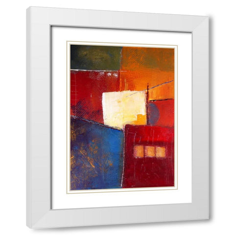 The power inside White Modern Wood Framed Art Print with Double Matting by Danckaert, Bea