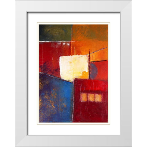 The power inside White Modern Wood Framed Art Print with Double Matting by Danckaert, Bea