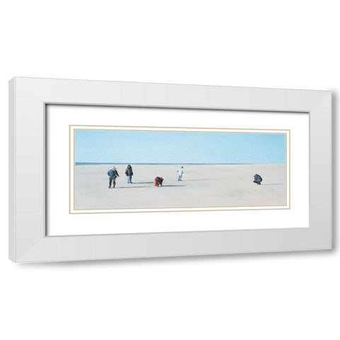 Bernsteinsucher White Modern Wood Framed Art Print with Double Matting by Kock, Bernhard