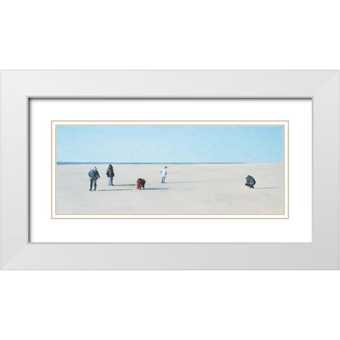 Bernsteinsucher White Modern Wood Framed Art Print with Double Matting by Kock, Bernhard