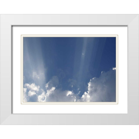 Hoffnung 1 White Modern Wood Framed Art Print with Double Matting by Paprotny, Bogdan