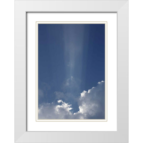 Hoffnung 2 White Modern Wood Framed Art Print with Double Matting by Paprotny, Bogdan