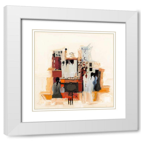 Nachmittag in Sondrio II White Modern Wood Framed Art Print with Double Matting by Bonciani, Celina