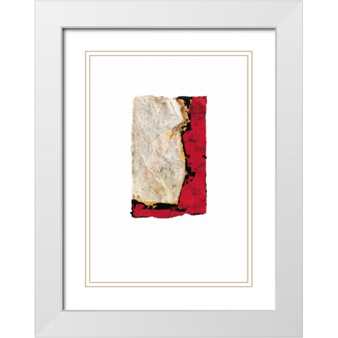 African Memory I White Modern Wood Framed Art Print with Double Matting by Heinrich, Christian