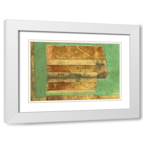 Flussteppich I White Modern Wood Framed Art Print with Double Matting by Heinrich, Christian