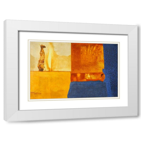 Hluheluwe Memory I White Modern Wood Framed Art Print with Double Matting by Heinrich, Christian