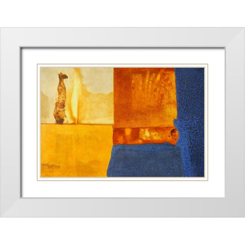 Hluheluwe Memory I White Modern Wood Framed Art Print with Double Matting by Heinrich, Christian