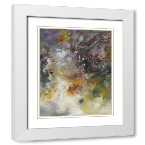 Extravaganz VI White Modern Wood Framed Art Print with Double Matting by Middendorf, Christiane