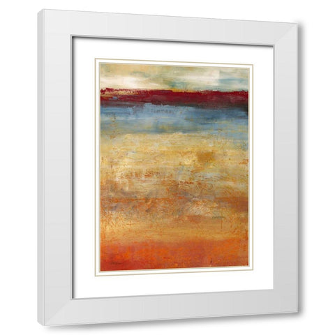 Abendlicht White Modern Wood Framed Art Print with Double Matting by Ohland, Christa