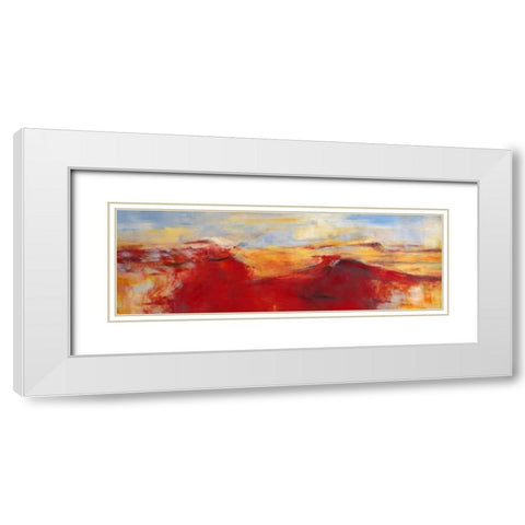 Sommerland I White Modern Wood Framed Art Print with Double Matting by Ohland, Christa
