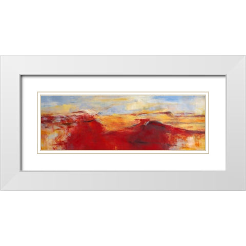 Sommerland I White Modern Wood Framed Art Print with Double Matting by Ohland, Christa