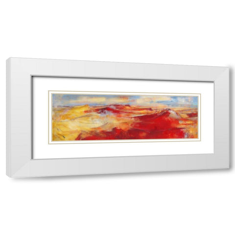 Sommerland II White Modern Wood Framed Art Print with Double Matting by Ohland, Christa