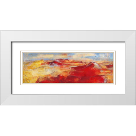 Sommerland II White Modern Wood Framed Art Print with Double Matting by Ohland, Christa