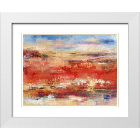 Weite IV White Modern Wood Framed Art Print with Double Matting by Ohland, Christa