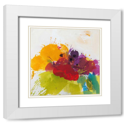 Orange Blossom White Modern Wood Framed Art Print with Double Matting by Ruttkau, El