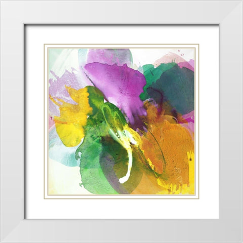 Enchanting White Modern Wood Framed Art Print with Double Matting by Ruttkau, El