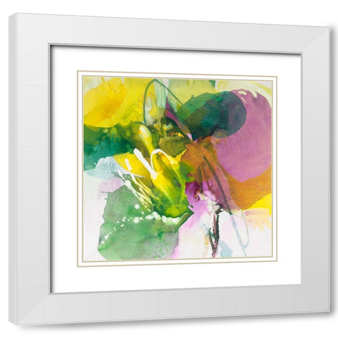 Charming White Modern Wood Framed Art Print with Double Matting by Ruttkau, El