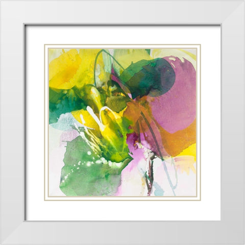 Charming White Modern Wood Framed Art Print with Double Matting by Ruttkau, El