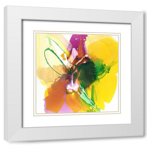 Exciting White Modern Wood Framed Art Print with Double Matting by Ruttkau, El