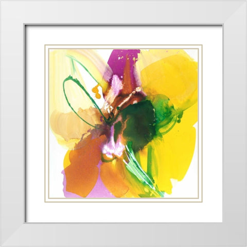 Exciting White Modern Wood Framed Art Print with Double Matting by Ruttkau, El