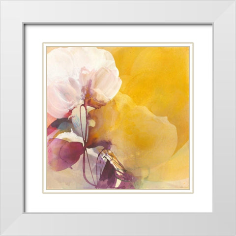 White Blossom White Modern Wood Framed Art Print with Double Matting by Witt, El