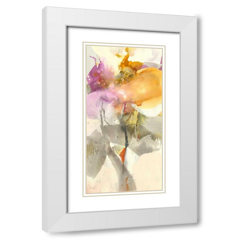 Tender Blossom White Modern Wood Framed Art Print with Double Matting by Witt, El
