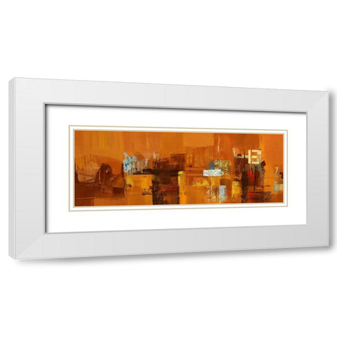 Mondo Astratto White Modern Wood Framed Art Print with Double Matting by Cusumano, Francesco