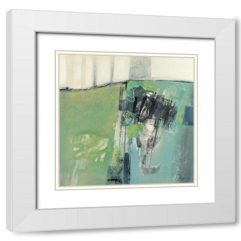 Prato I White Modern Wood Framed Art Print with Double Matting by Cusumano, Francesco