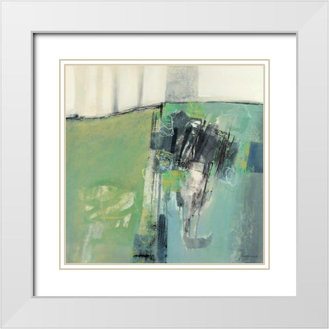 Prato I White Modern Wood Framed Art Print with Double Matting by Cusumano, Francesco