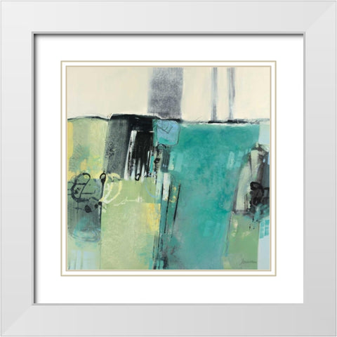 Prato II White Modern Wood Framed Art Print with Double Matting by Cusumano, Francesco