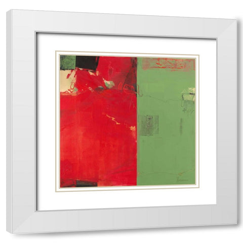 Dolce meta II White Modern Wood Framed Art Print with Double Matting by Cusumano, Francesco