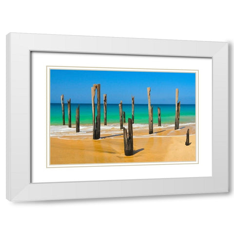 Der Alte Steg von Vila do Maio I White Modern Wood Framed Art Print with Double Matting by DÃ¼rmer, Florian