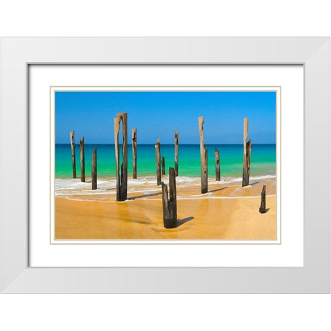 Der Alte Steg von Vila do Maio I White Modern Wood Framed Art Print with Double Matting by DÃ¼rmer, Florian